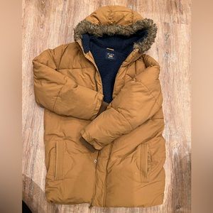 Brown puffy heavy children’s place jacket